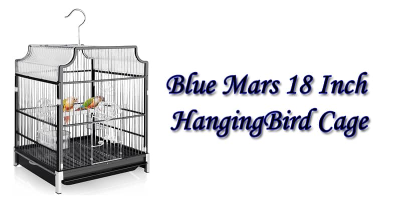 Blue Mars 18 Inch  Hanging Bird Cage