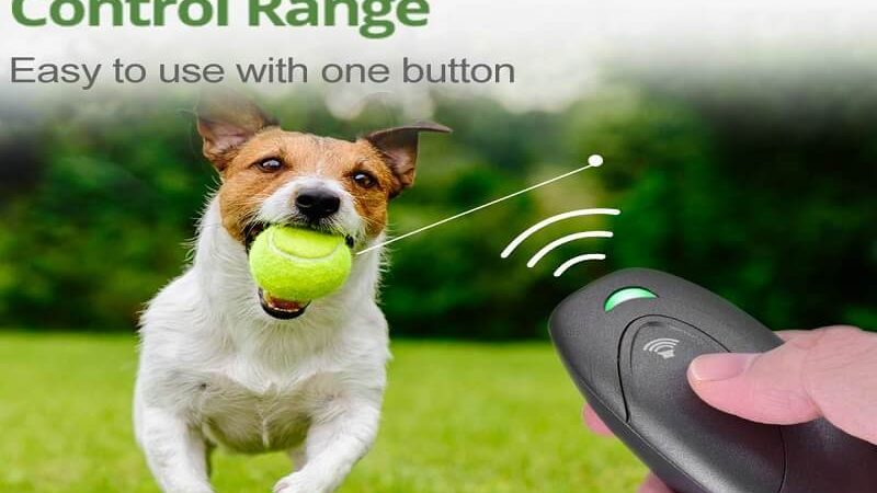 5M Dog Bark Deterrent for Barking Control & Dog Trainer LC-dolida Ultrasonic Anti Barking Device USB Rechargeable Dual Variable Frequancy with Control Range of 16.4 Ft 